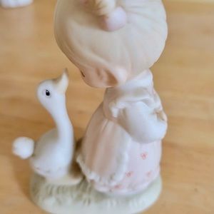 Precious Moments little girl and duck